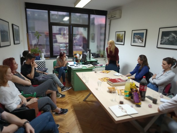 Studente novinarstva i mlade novinare interesovalo je kako se Jelena Zorić bori sa pritiscima FOTO: UNS