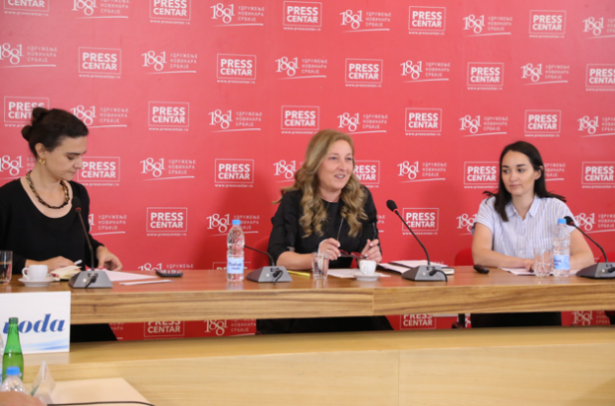Jovana Tripunović, Vesna Masalović i Kristina Kovač Nastasić (foto: Pres centar UNS-a)