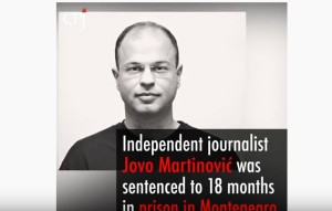 Јово Мартиновић (фото: Committee to Protect Journalists, Јутјуб, скриншот) 
