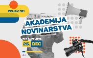 Otvorene prijave za Akademiju novinarstva Otvorene prijave za Akademiju novinarstva
