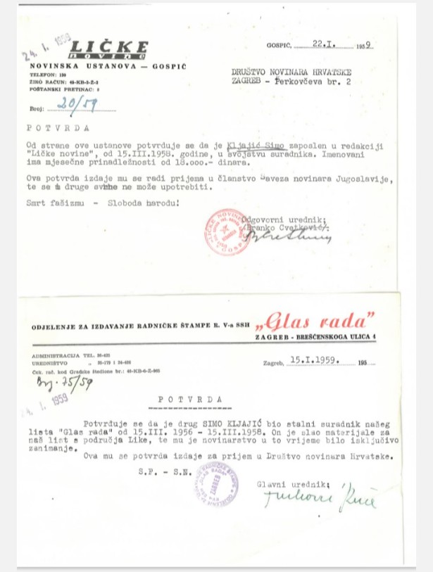 Још од 1956. Симу Кљајићу новинарство је било искључиво занимање (фото ХНД)
