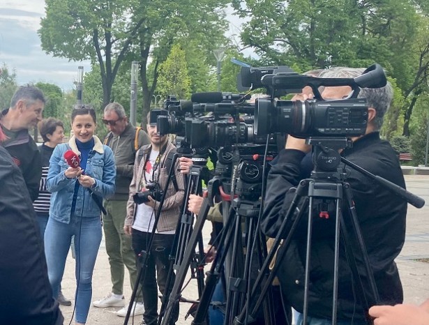 Neposredno pre čitanja Proglasa UNS-a (foto: A. Ničić/UNS)