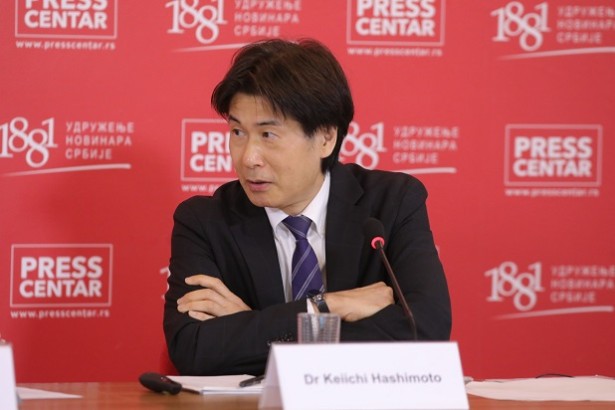 Heići Hašimoto o praćenju izbora iz ugla medija (foto: Pres centar UNS-a)