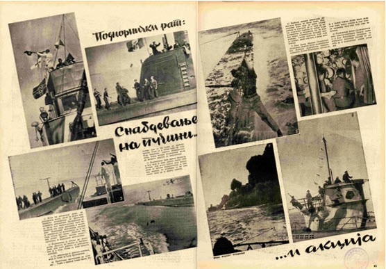 Kolo, 9. maj 1942, ilustrovana rubrika koja u ovom broju izveštava o pomorskom ratu
