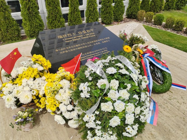 „Су Сингху, Џу Јинг, Шао Јунхуан, увек ћемо вас памтити. Удружење новинара Србије“ (фото: УНС, К. К. Н.)